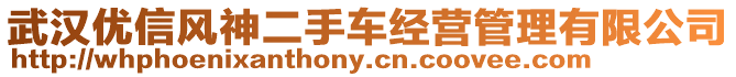 武漢優(yōu)信風神二手車經(jīng)營管理有限公司