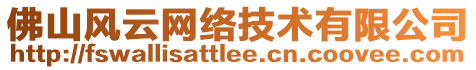 佛山風(fēng)云網(wǎng)絡(luò)技術(shù)有限公司