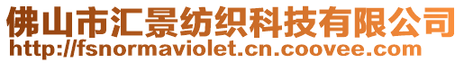 佛山市匯景紡織科技有限公司