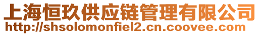 上海恒玖供應(yīng)鏈管理有限公司