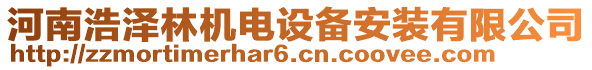 河南浩澤林機電設(shè)備安裝有限公司