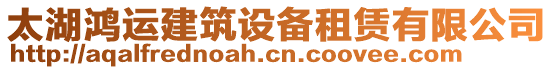 太湖鴻運建筑設(shè)備租賃有限公司