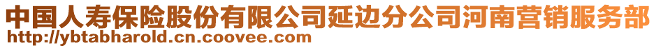 中国人寿保险股份有限公司延边分公司河南营销服务部