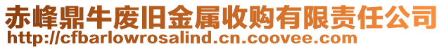 赤峰鼎牛廢舊金屬收購(gòu)有限責(zé)任公司