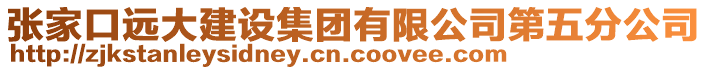 張家口遠大建設(shè)集團有限公司第五分公司