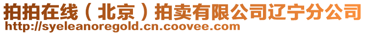 拍拍在線(北京)拍賣有限公司遼寧分公司
