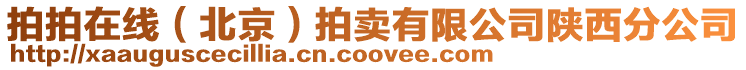 拍拍在線(北京)拍賣有限公司陜西分公司
