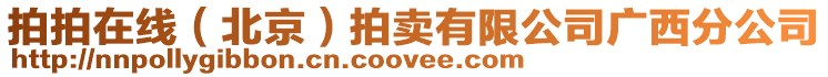 拍拍在線（北京）拍賣有限公司廣西分公司