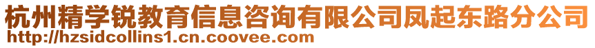 杭州精學銳教育信息咨詢有限公司鳳起東路分公司