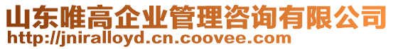 山東唯高企業管理咨詢有限公司