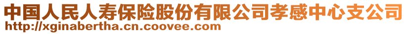 中國人民人壽保險股份有限公司孝感中心支公司