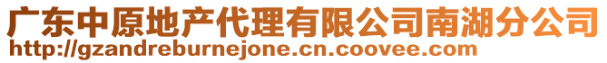 廣東中原地產(chǎn)代理有限公司南湖分公司