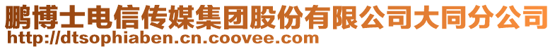鵬博士電信傳媒集團股份有限公司大同分公司