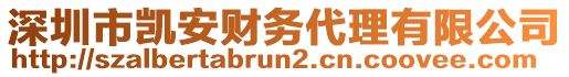 深圳市凱安財務(wù)代理有限公司