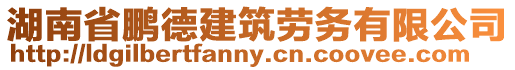 湖南省鵬德建筑勞務有限公司