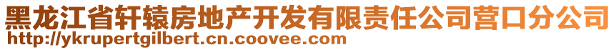 黑龍江省軒轅房地產(chǎn)開(kāi)發(fā)有限責(zé)任公司營(yíng)口分公司