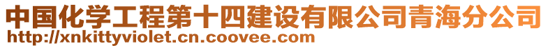 中國(guó)化學(xué)工程第十四建設(shè)有限公司青海分公司