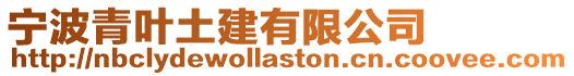 寧波青葉土建有限公司