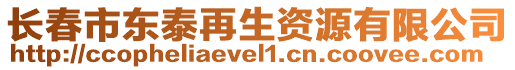 長春市東泰再生資源有限公司