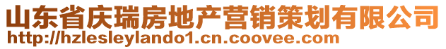 山東省慶瑞房地產(chǎn)營(yíng)銷(xiāo)策劃有限公司