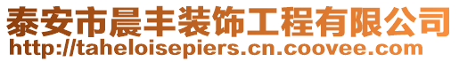 泰安市晨豐裝飾工程有限公司