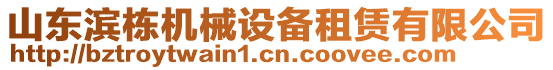 山東濱棟機械設備租賃有限公司