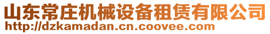 山東常莊機(jī)械設(shè)備租賃有限公司