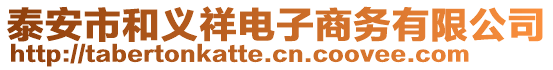 泰安市和義祥電子商務(wù)有限公司