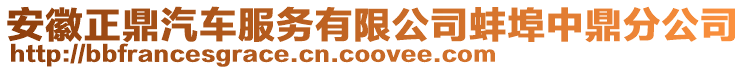 安徽正鼎汽車服務(wù)有限公司蚌埠中鼎分公司