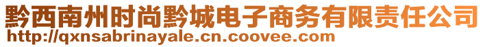 黔西南州時尚黔城電子商務(wù)有限責(zé)任公司