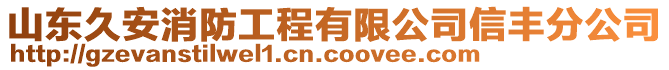 山東久安消防工程有限公司信豐分公司