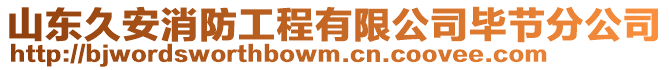 山東久安消防工程有限公司畢節(jié)分公司