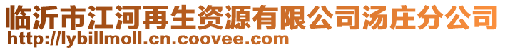 臨沂市江河再生資源有限公司湯莊分公司