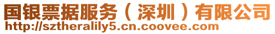 國(guó)銀票據(jù)服務(wù)（深圳）有限公司