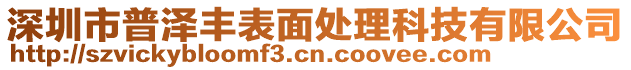 深圳市普澤豐表面處理科技有限公司