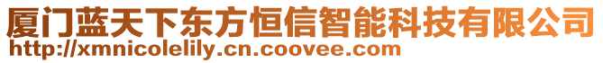 廈門藍天下東方恒信智能科技有限公司
