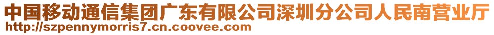 中國移動通信集團廣東有限公司深圳分公司人民南營業(yè)廳