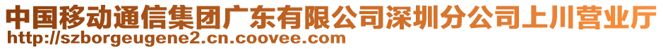 中國移動通信集團(tuán)廣東有限公司深圳分公司上川營業(yè)廳