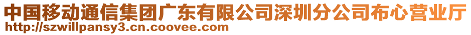 中國移動通信集團廣東有限公司深圳分公司布心營業廳