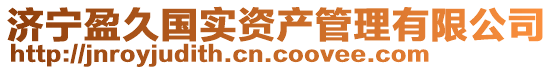 濟(jì)寧盈久國(guó)實(shí)資產(chǎn)管理有限公司