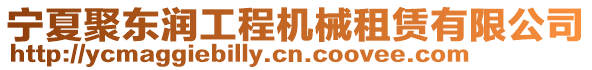 寧夏聚東潤(rùn)工程機(jī)械租賃有限公司