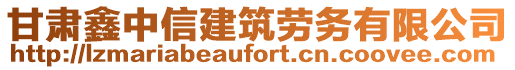 甘肅鑫中信建筑勞務(wù)有限公司