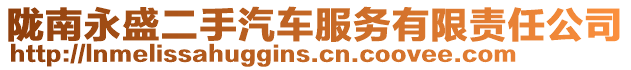 隴南永盛二手汽車(chē)服務(wù)有限責(zé)任公司