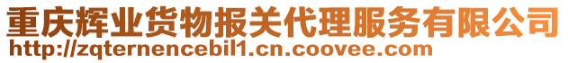 重慶輝業(yè)貨物報(bào)關(guān)代理服務(wù)有限公司