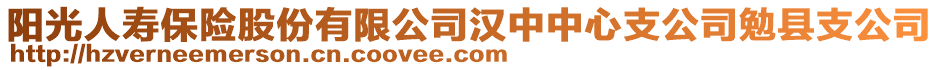 陽(yáng)光人壽保險(xiǎn)股份有限公司漢中中心支公司勉縣支公司