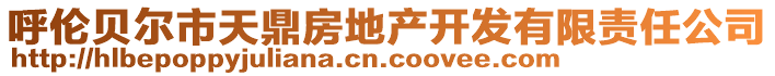 呼伦贝尔市天鼎房地产开发有限责任公司