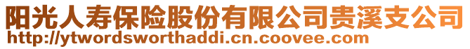 阳光人寿保险股份有限公司贵溪支公司