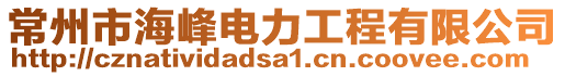 常州市海峰電力工程有限公司