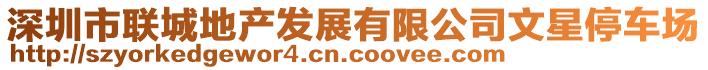 深圳市聯(lián)城地產(chǎn)發(fā)展有限公司文星停車(chē)場(chǎng)