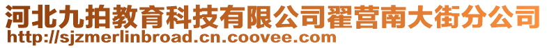 河北九拍教育科技有限公司翟營南大街分公司